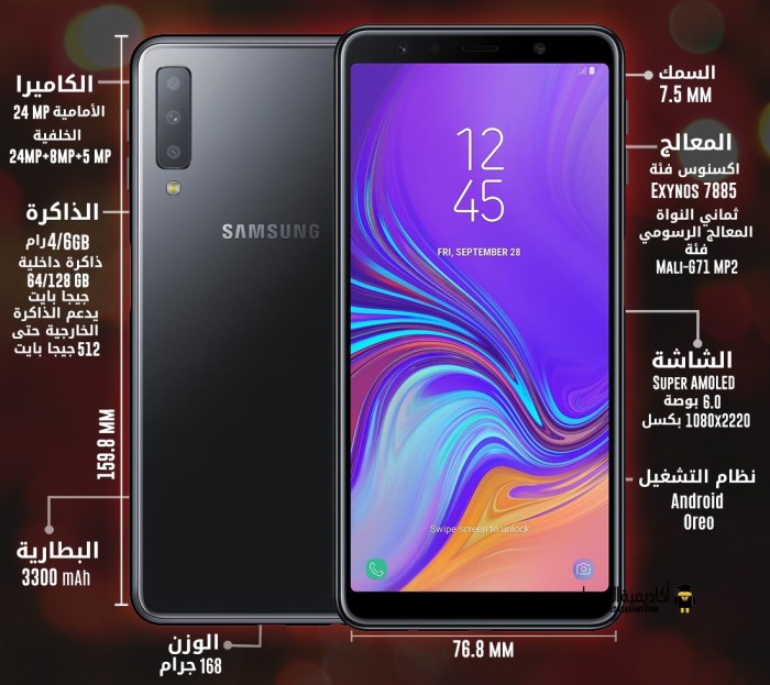 Samsung galaxy a7 128gb 2018 specification