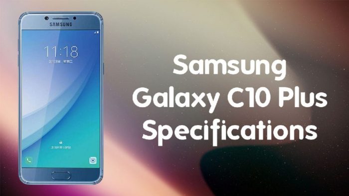 Samsung galaxy c10 pro specification